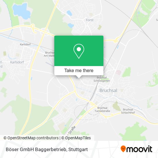Böser GmbH Baggerbetrieb map