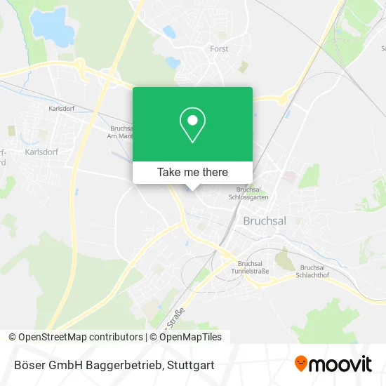 Карта Böser GmbH Baggerbetrieb