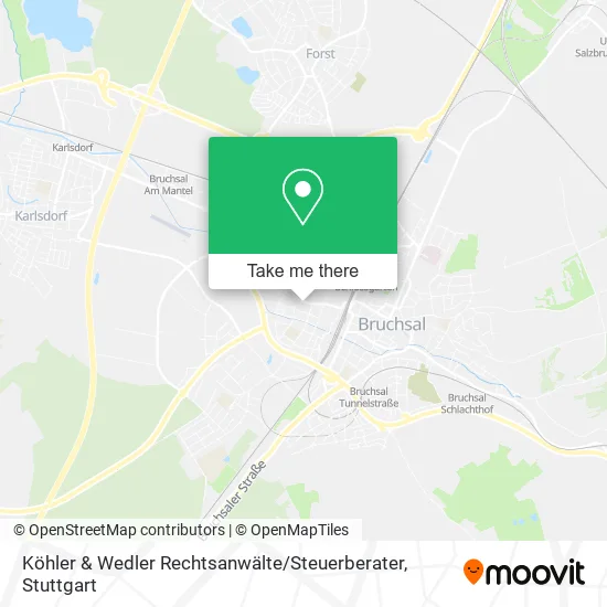 Карта Köhler & Wedler Rechtsanwälte / Steuerberater