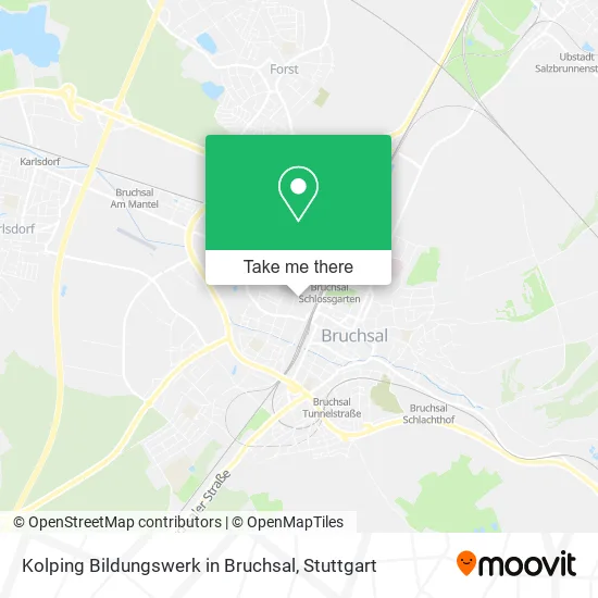 Карта Kolping Bildungswerk in Bruchsal