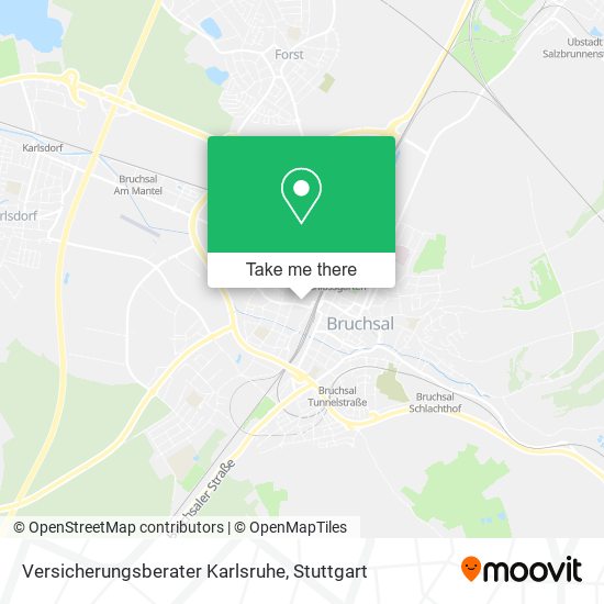 Versicherungsberater Karlsruhe map