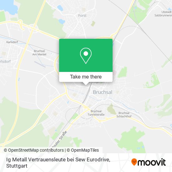 Ig Metall Vertrauensleute bei Sew Eurodrive map