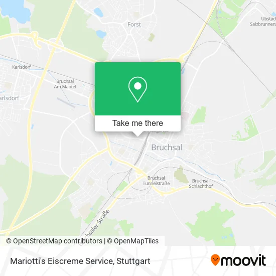 Карта Mariotti's Eiscreme Service