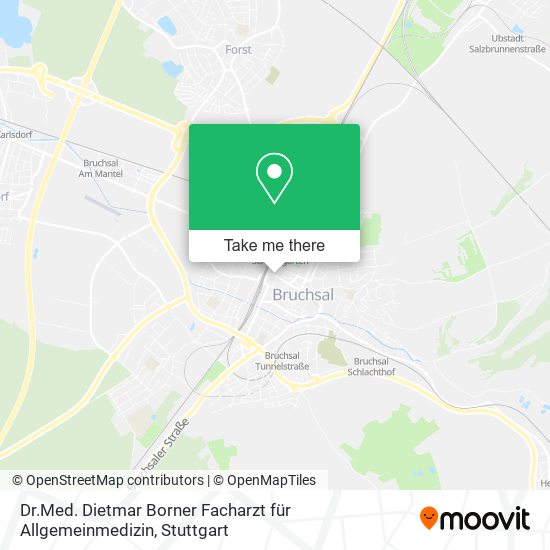 Dr.Med. Dietmar Borner Facharzt für Allgemeinmedizin map