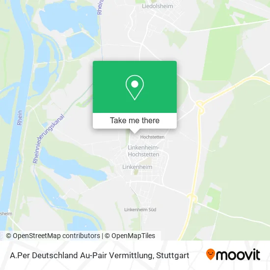 Карта A.Per Deutschland Au-Pair Vermittlung
