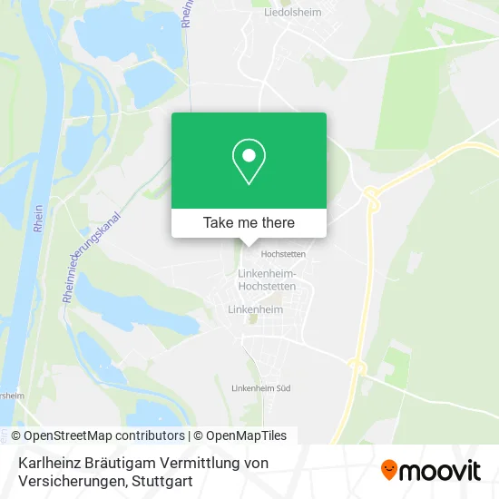 Карта Karlheinz Bräutigam Vermittlung von Versicherungen