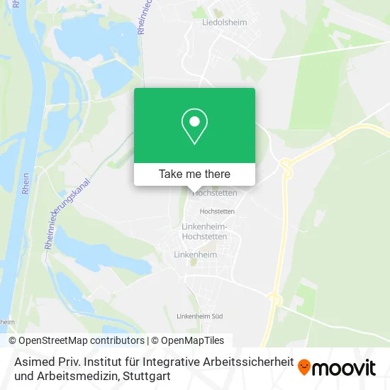 Карта Asimed Priv. Institut für Integrative Arbeitssicherheit und Arbeitsmedizin