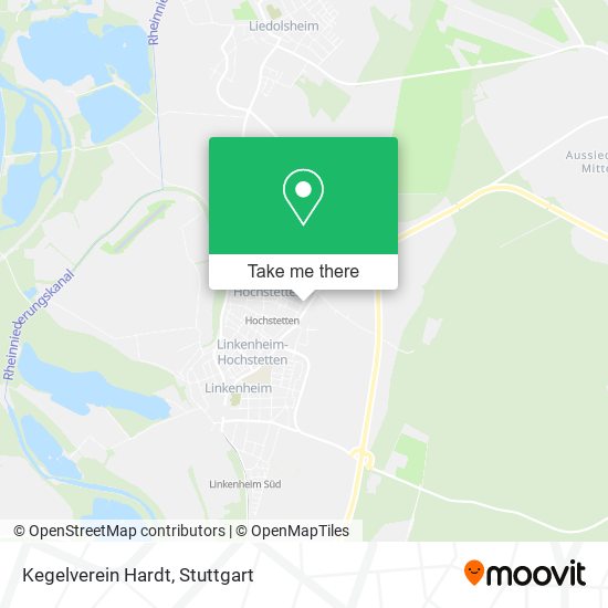 Kegelverein Hardt map