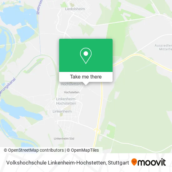 Карта Volkshochschule Linkenheim-Hochstetten