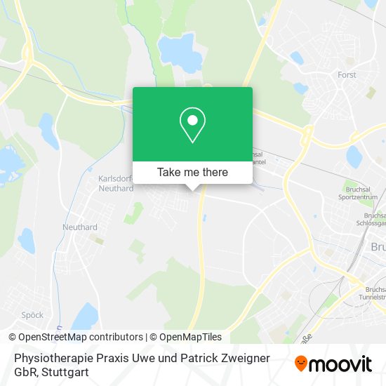 Physiotherapie Praxis Uwe und Patrick Zweigner GbR map