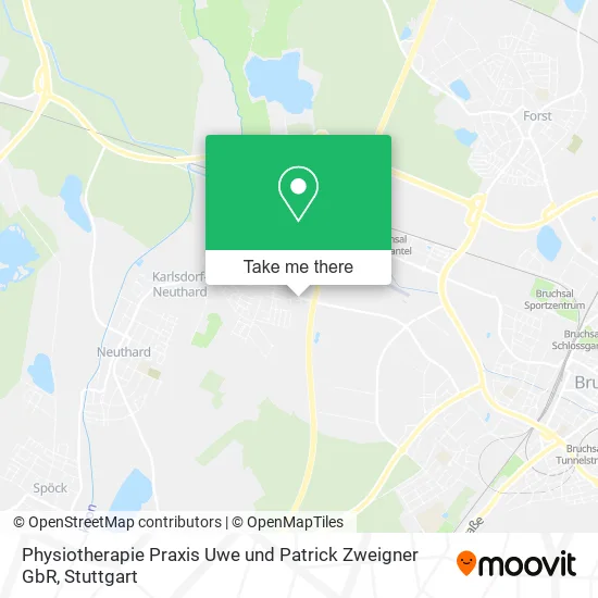 Карта Physiotherapie Praxis Uwe und Patrick Zweigner GbR