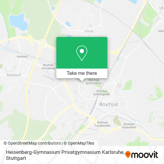 Heisenberg-Gymnasium Privatgymnasium Karlsruhe map