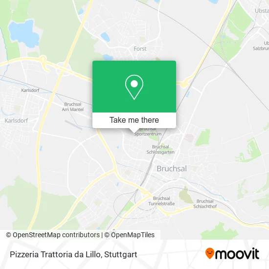 Карта Pizzeria Trattoria da Lillo