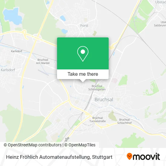 Карта Heinz Fröhlich Automatenaufstellung