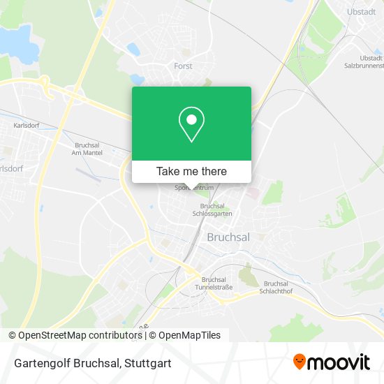 Gartengolf Bruchsal map