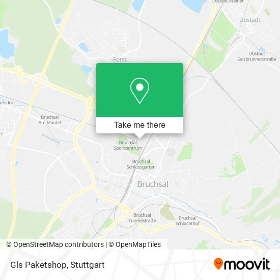 Карта Gls Paketshop