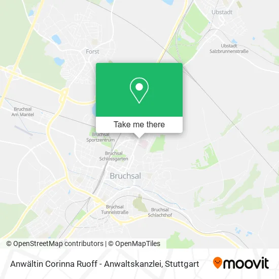 Карта Anwältin Corinna Ruoff - Anwaltskanzlei