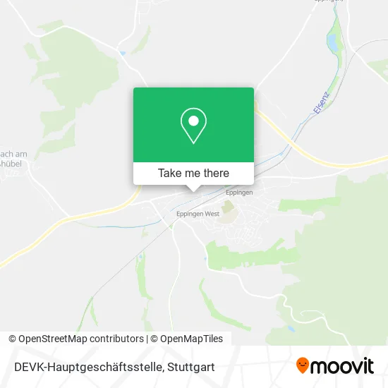 Карта DEVK-Hauptgeschäftsstelle