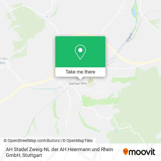 Карта AH Stadel Zweig-NL der AH Heermann und Rhein GmbH