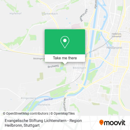 Карта Evangelische Stiftung Lichtenstern - Region Heilbronn