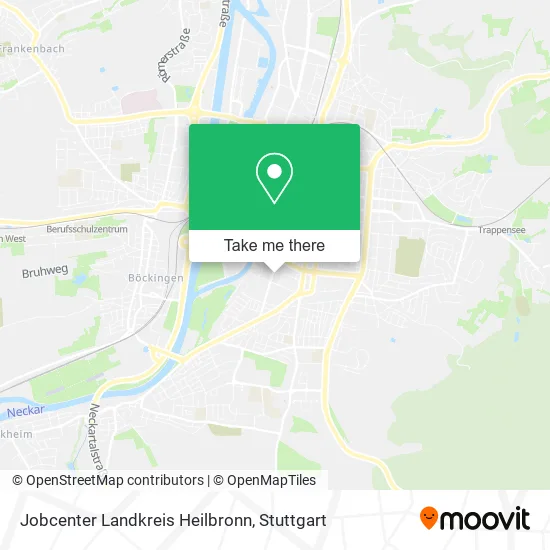 Карта Jobcenter Landkreis Heilbronn