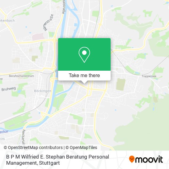 B P M Wilfried E. Stephan Beratung Personal Management map