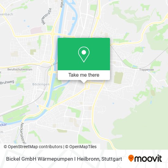 Карта Bickel GmbH Wärmepumpen I Heilbronn