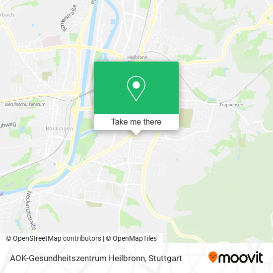 Карта AOK-Gesundheitszentrum Heilbronn
