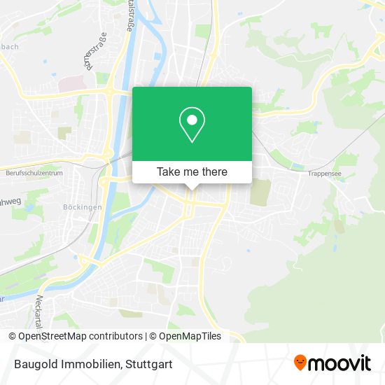 Baugold Immobilien map