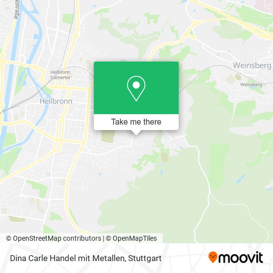 Карта Dina Carle Handel mit Metallen