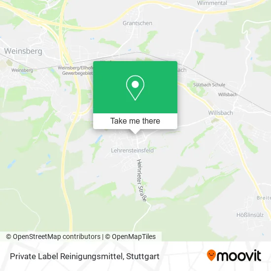 Карта Private Label Reinigungsmittel