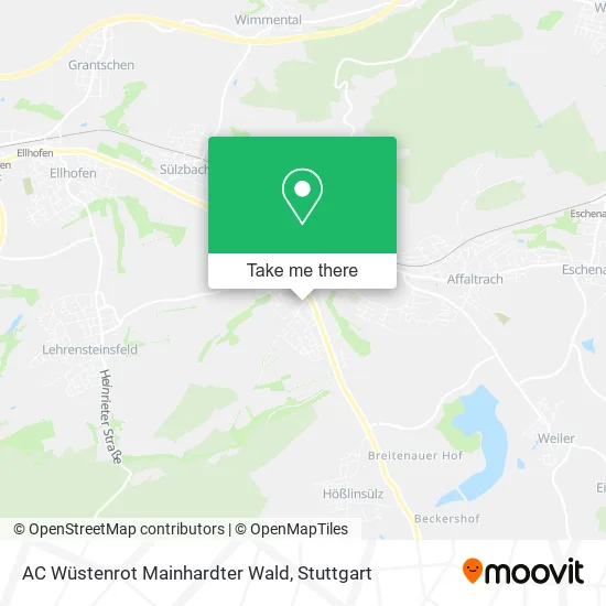Карта AC Wüstenrot Mainhardter Wald