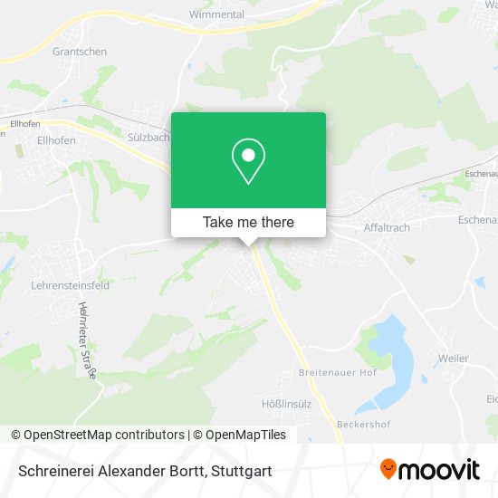 Schreinerei Alexander Bortt map
