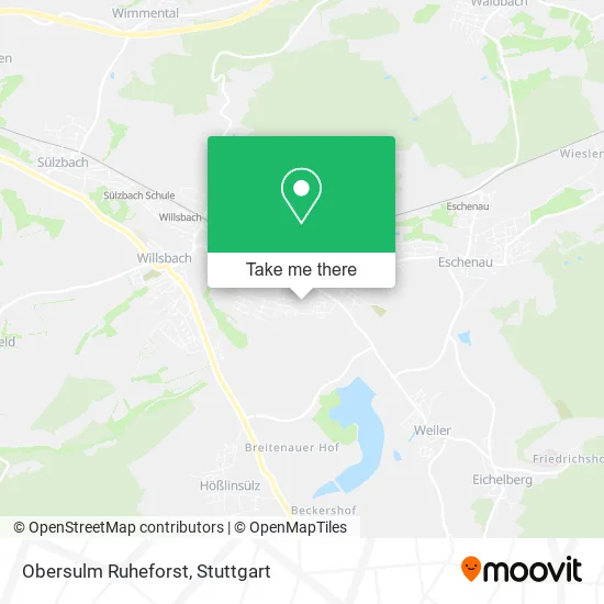 Карта Obersulm Ruheforst