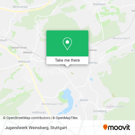 Jugendwerk Weinsberg map