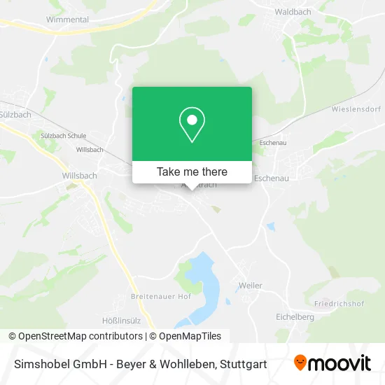 Карта Simshobel GmbH - Beyer & Wohlleben