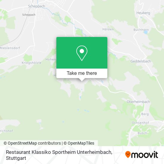 Restaurant Klassiko Sportheim Unterheimbach map