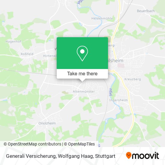Карта Generali Versicherung, Wolfgang Haag