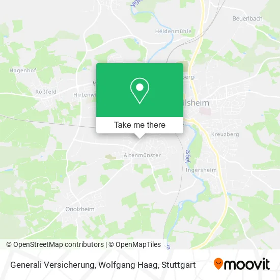 Карта Generali Versicherung, Wolfgang Haag