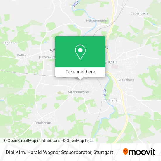 Карта Dipl.Kfm. Harald Wagner Steuerberater