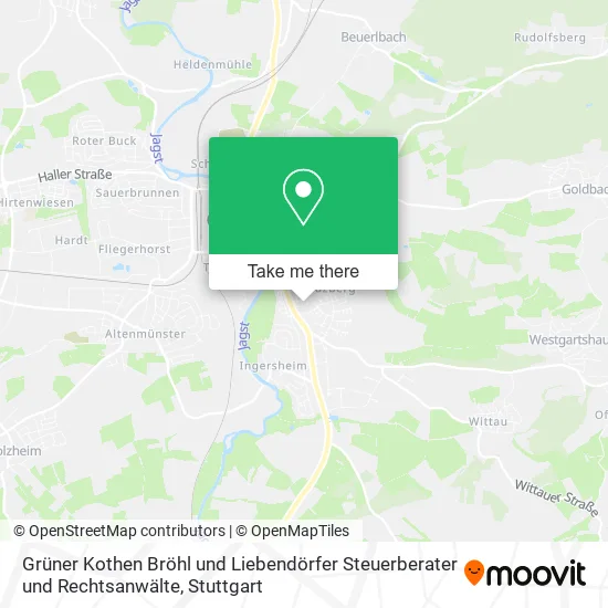 Карта Grüner Kothen Bröhl und Liebendörfer Steuerberater und Rechtsanwälte