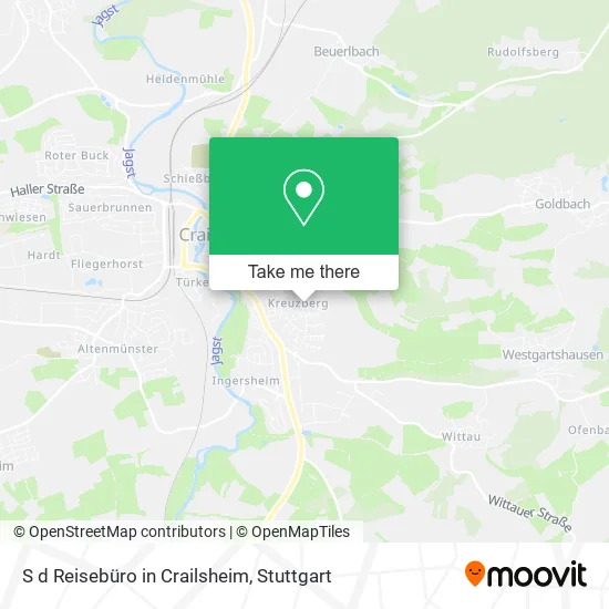 Карта S d Reisebüro in Crailsheim