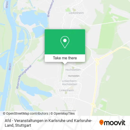 Карта Afd - Veranstaltungen in Karlsruhe und Karlsruhe-Land