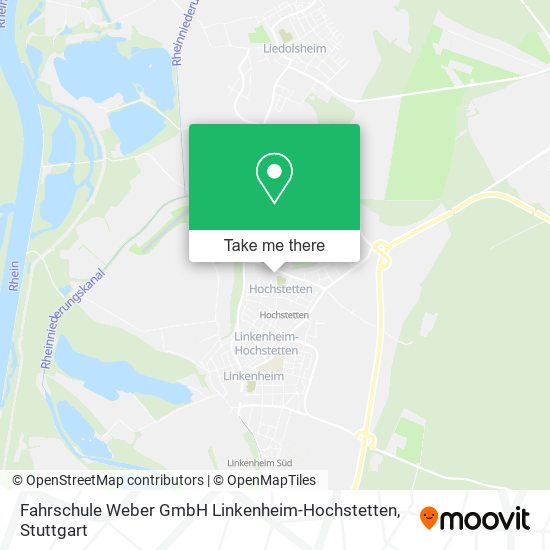 Карта Fahrschule Weber GmbH Linkenheim-Hochstetten