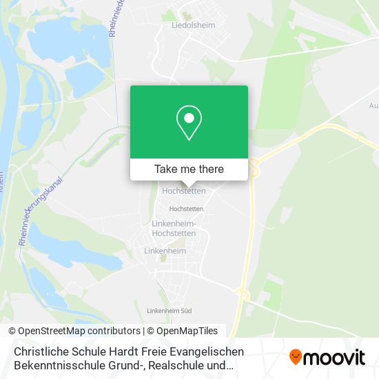 Карта Christliche Schule Hardt Freie Evangelischen Bekenntnisschule Grund-, Realschule und Gymnasium