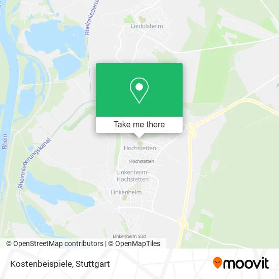 Карта Kostenbeispiele