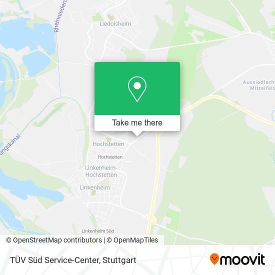 TÜV Süd Service-Center map