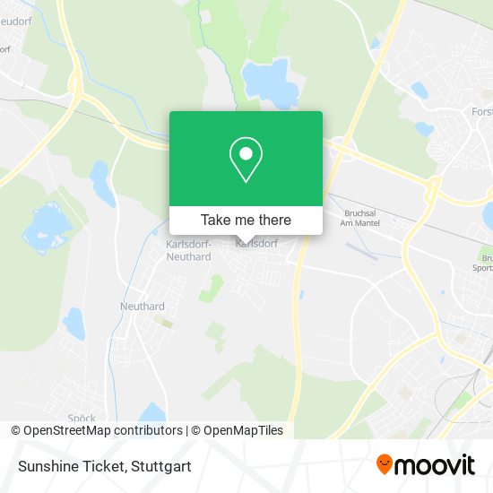 Sunshine Ticket map