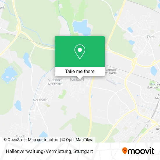 Карта Hallenverwaltung/Vermietung