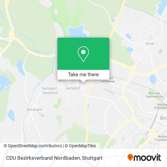Карта CDU Bezirksverband Nordbaden